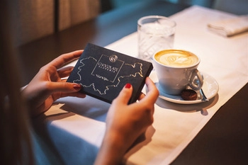 looking for the perfect gift we have a golden chocolate in the shape of slovenia for you