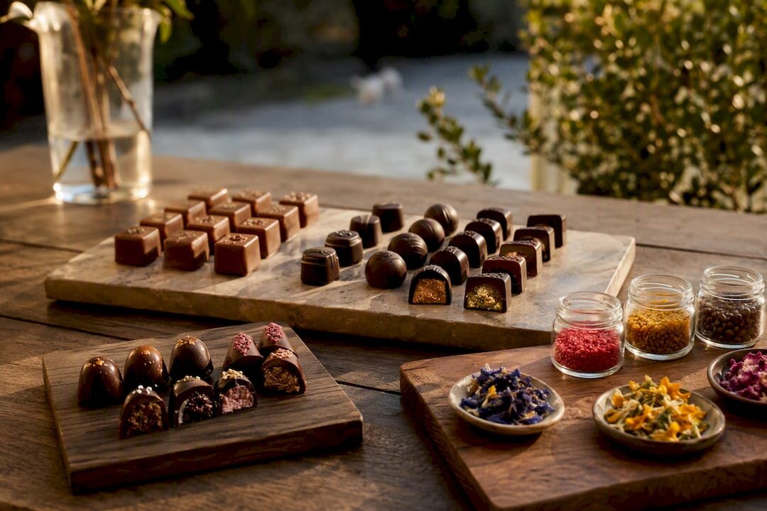 Balanced assortment of classic and inventive chocolates