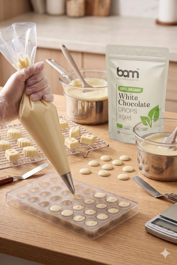Organic white chocolate, 250g