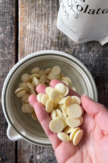 White chocolate drops, 5 kg