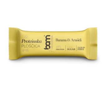 protein bar with sweetener banana a peanuts