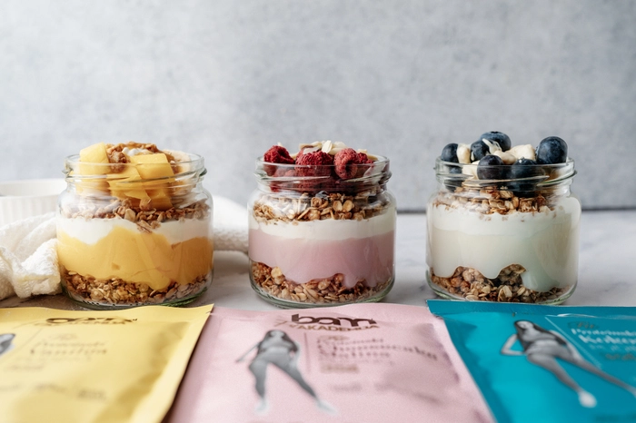 morning bowl with bam protein puddings