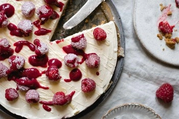 BAM White Chocolate and Raspberry Cheesecake