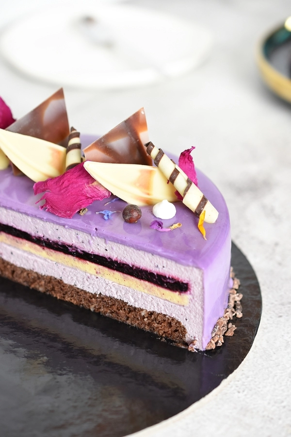 blueberry cake with vanilla