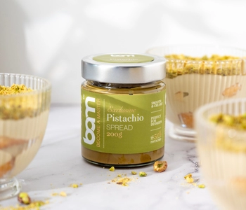 Pistachio tiramisu in a cup